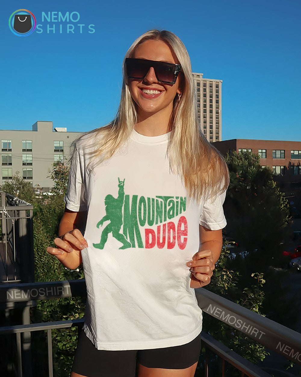Mountain dude monster in the woods - Adult & Kids T-Shirts, Sweatshirts & Hoodies apparel design preview 4