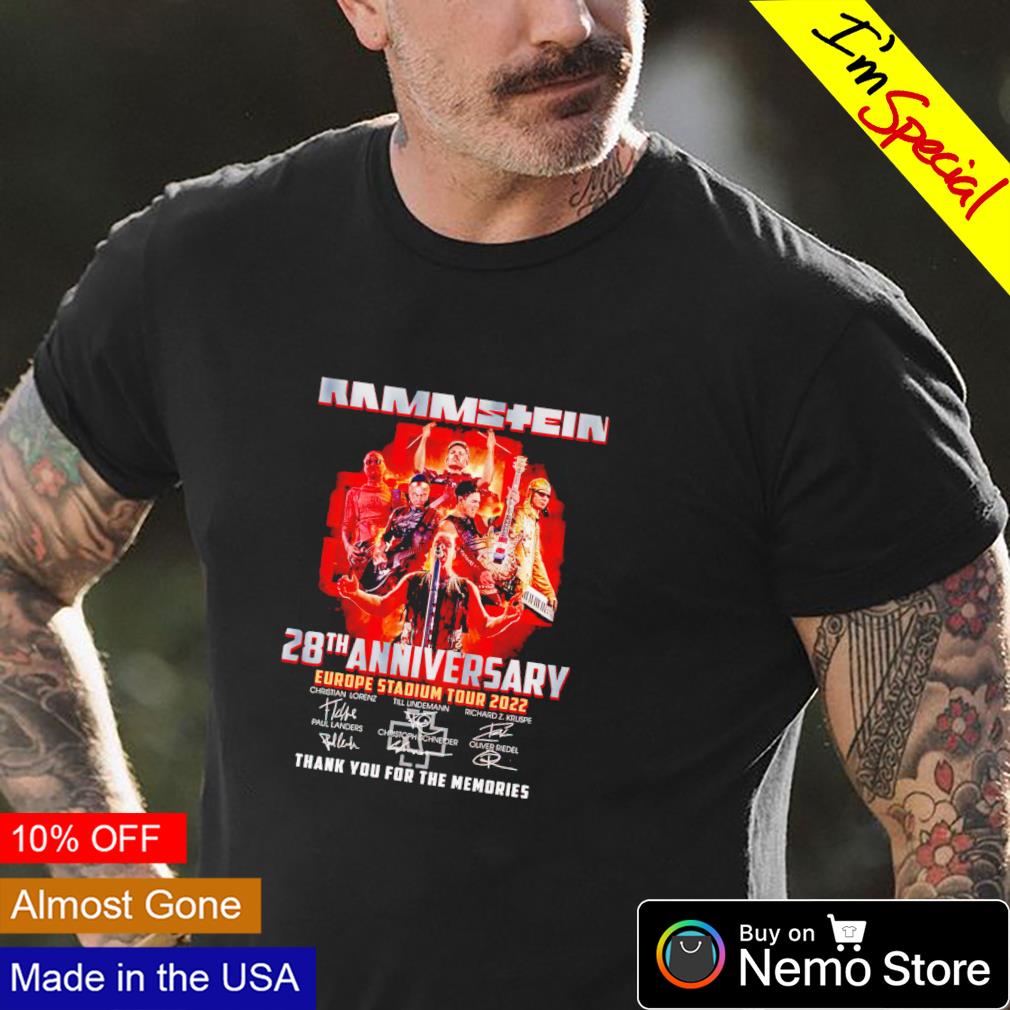 Rammstein 28th Anniversary Europe Stadium tour 2022 - Adult & Kids T-Shirts, Sweatshirts & Hoodies apparel design preview 4