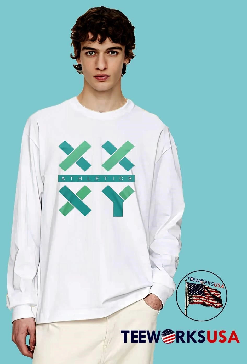 Athletics Xx Xy Chromosome Geometric Letter Symbols - Adult & Kids T-Shirts, Sweatshirts & Hoodies apparel design preview 3