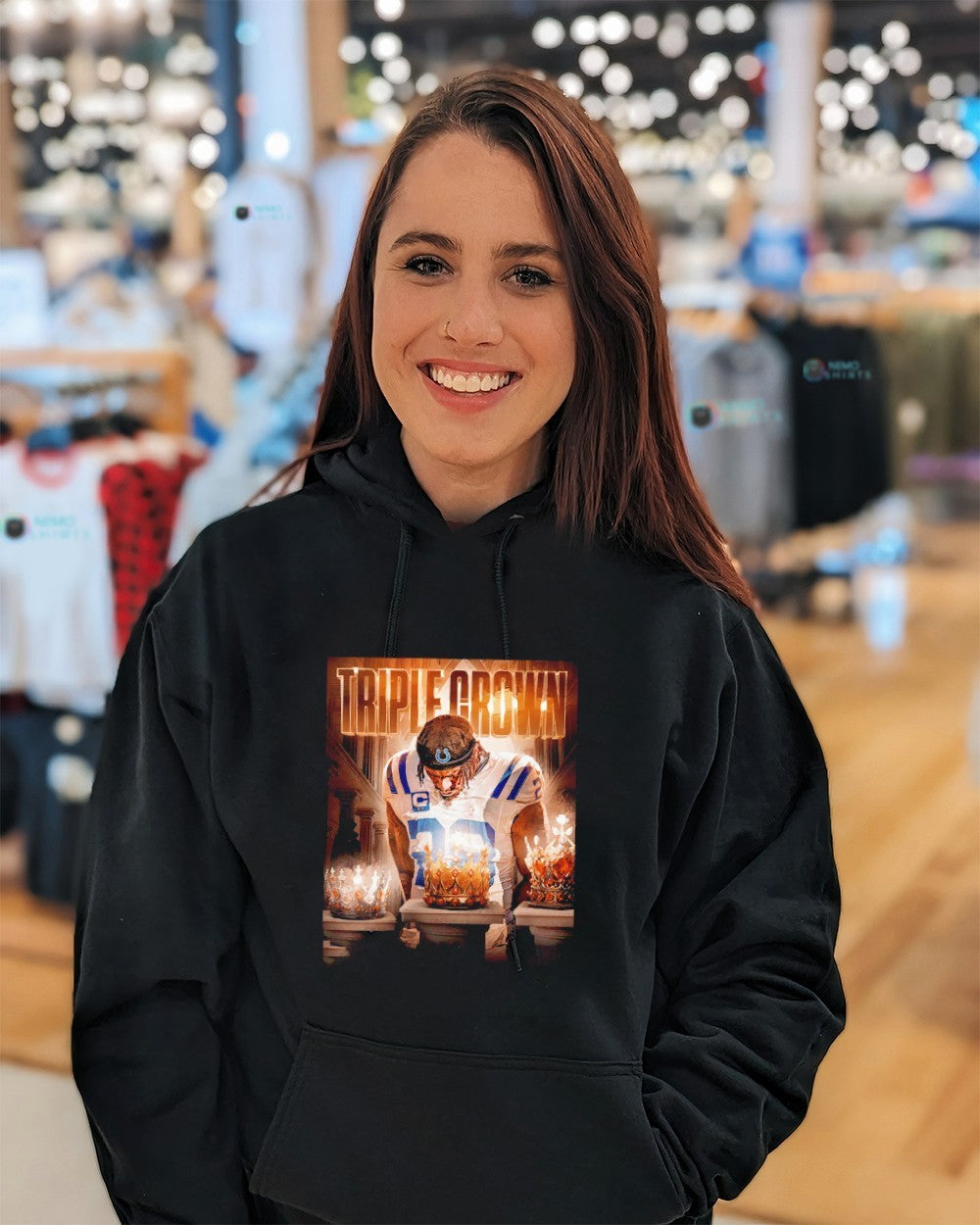 Triple crown Jonathan Taylor Indianapolis Colts - Adult & Kids T-Shirts, Sweatshirts & Hoodies apparel design preview 5