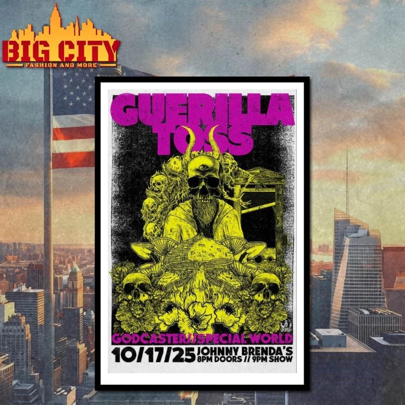 Guerilla Toss Live Show Philadelphia Poster - Adult & Kids T-Shirts, Sweatshirts & Hoodies apparel design preview 4