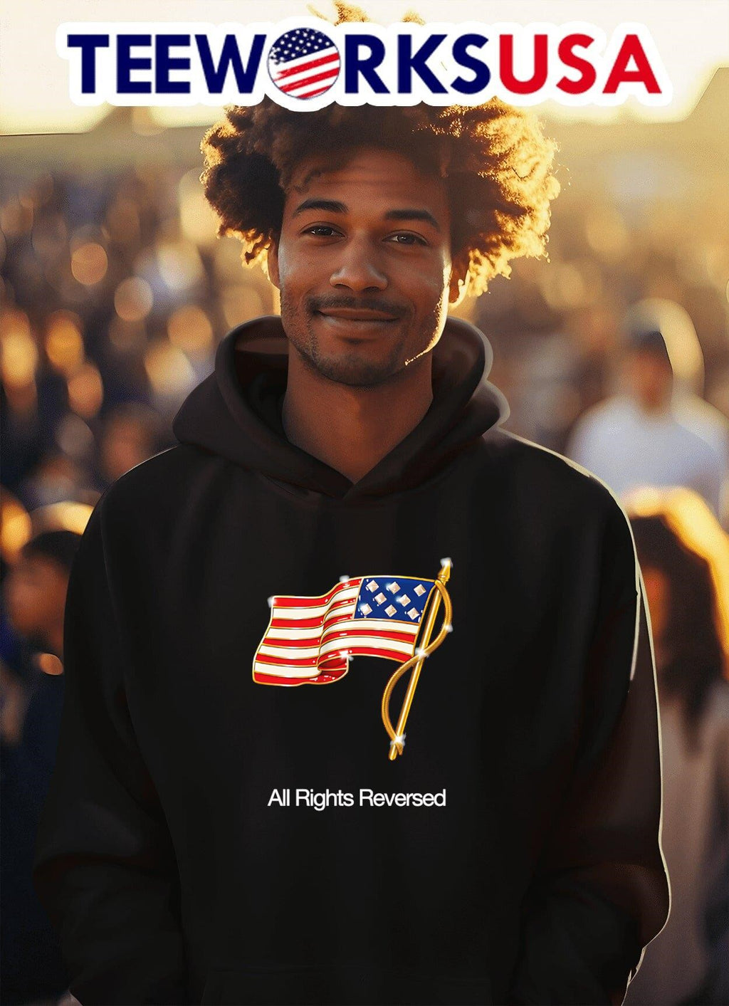 All rights reversed American flag - Adult & Kids T-Shirts, Sweatshirts & Hoodies apparel design preview 2
