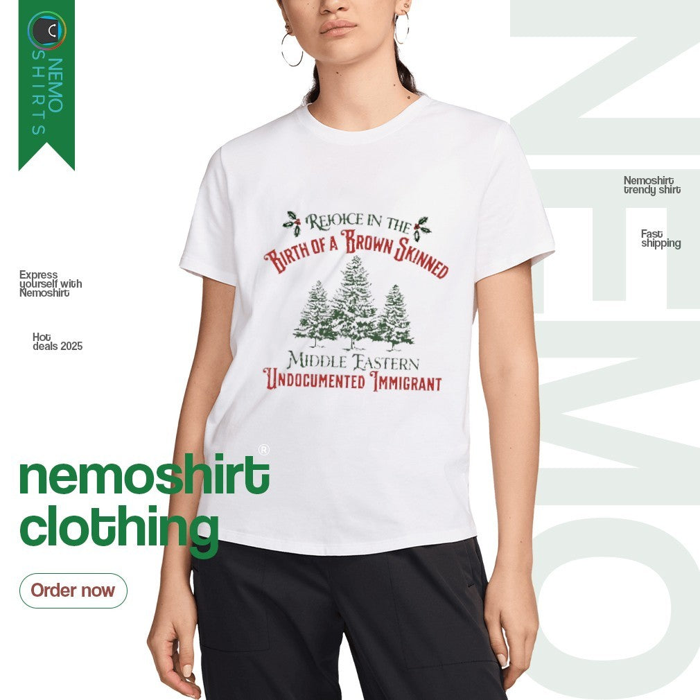 Rejoice in the birth of a brown skinned middle - Adult & Kids T-Shirts, Sweatshirts & Hoodies apparel design preview 3