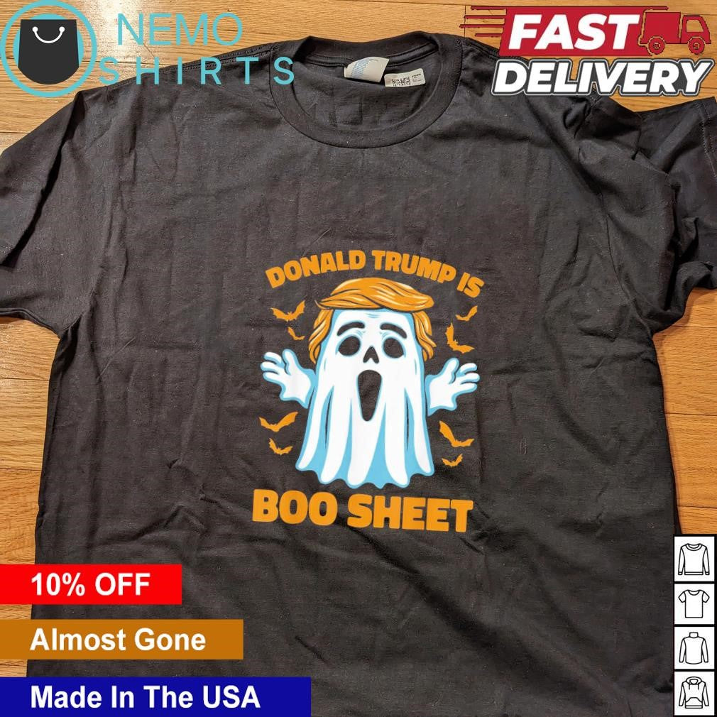 Donald Trump is boo sheet Halloween - Adult & Kids T-Shirts, Sweatshirts & Hoodies apparel design preview 4