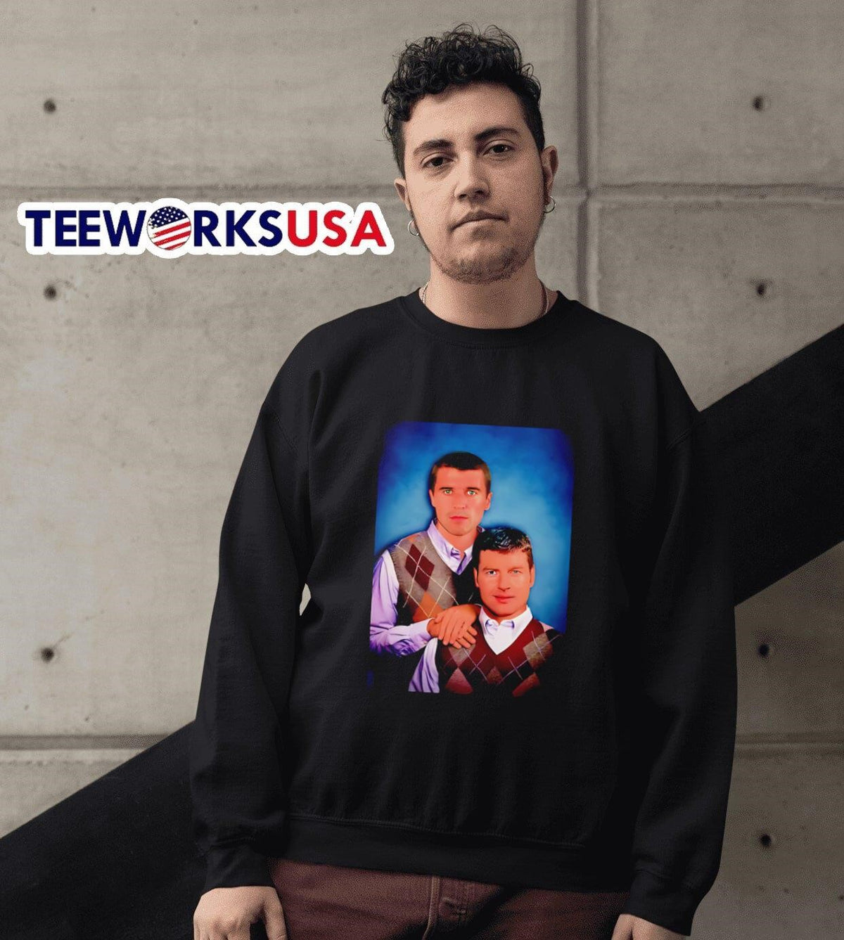 Stepbrothers Roy Keane and Denis Irwin - Adult & Kids T-Shirts, Sweatshirts & Hoodies apparel design preview 6