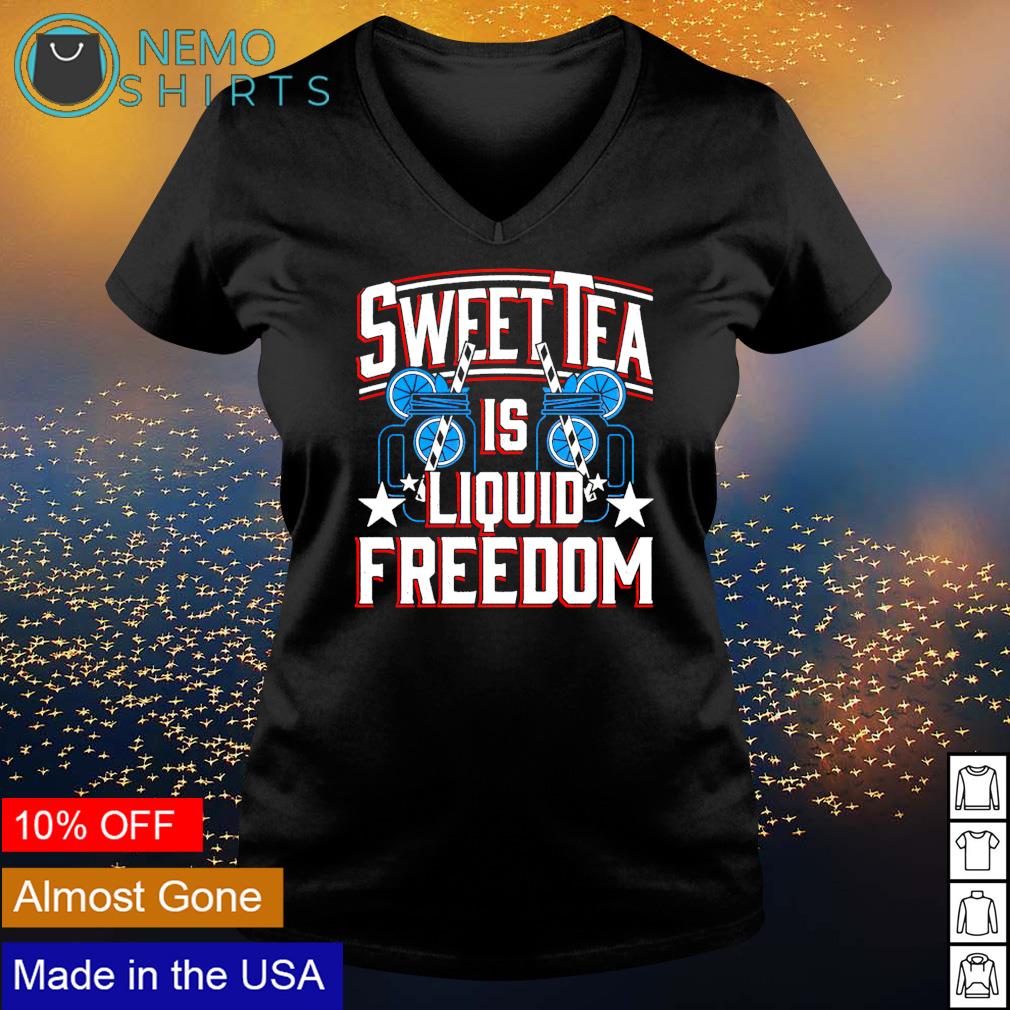 Sweet tea is liquid freedom 4th of July - Adult & Kids T-Shirts, Sweatshirts & Hoodies apparel design preview 5