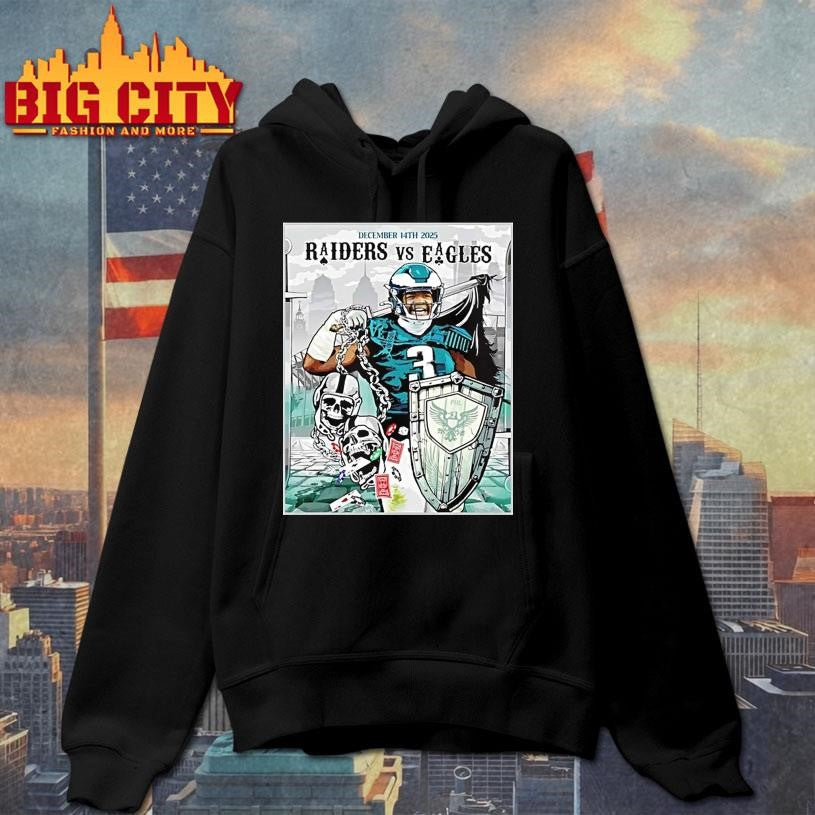 Zack Baun Philadelphia Eagles Vs Las Vegas Raiders - Adult & Kids T-Shirts, Sweatshirts & Hoodies apparel design preview 2