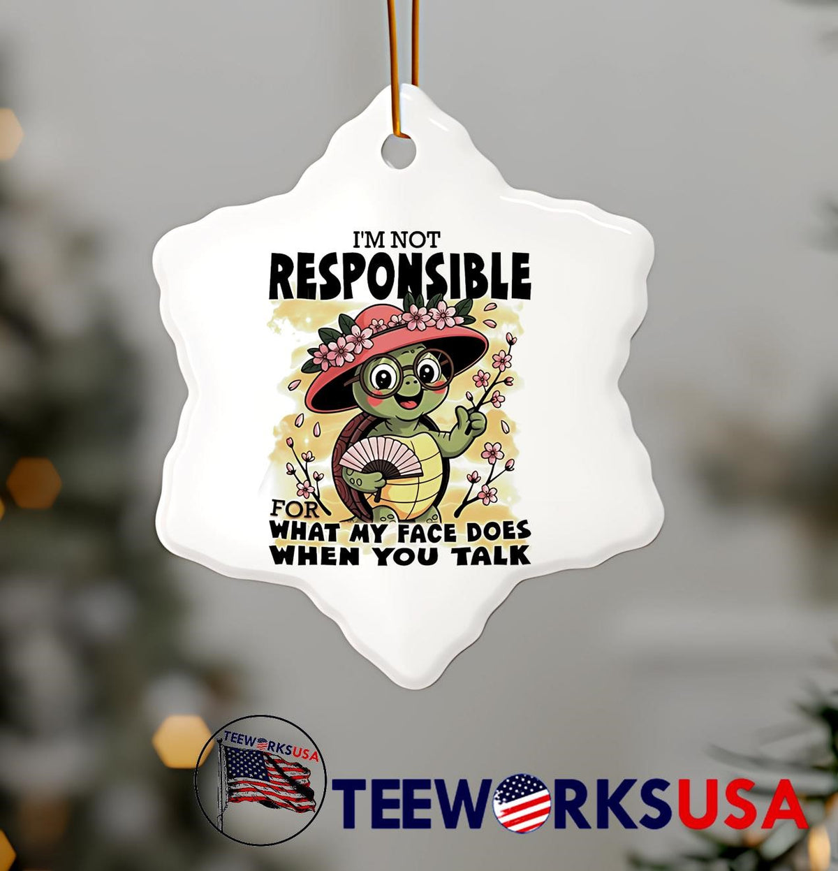 Turtle I'm Not Responsible For What My Face Does When - Adult & Kids T-Shirts, Sweatshirts & Hoodies apparel design preview 7
