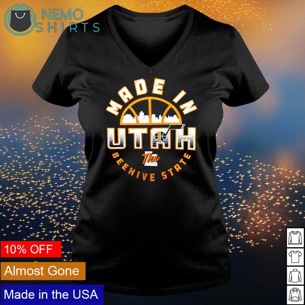 Utah Jazz Made In the Beehive state - Adult & Kids T-Shirts, Sweatshirts & Hoodies apparel design preview 5