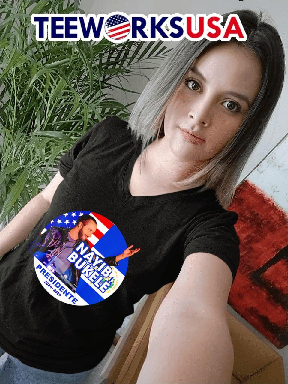 Nayib Bukele Presidente 2024 2029 - Adult & Kids T-Shirts, Sweatshirts & Hoodies apparel design preview 4