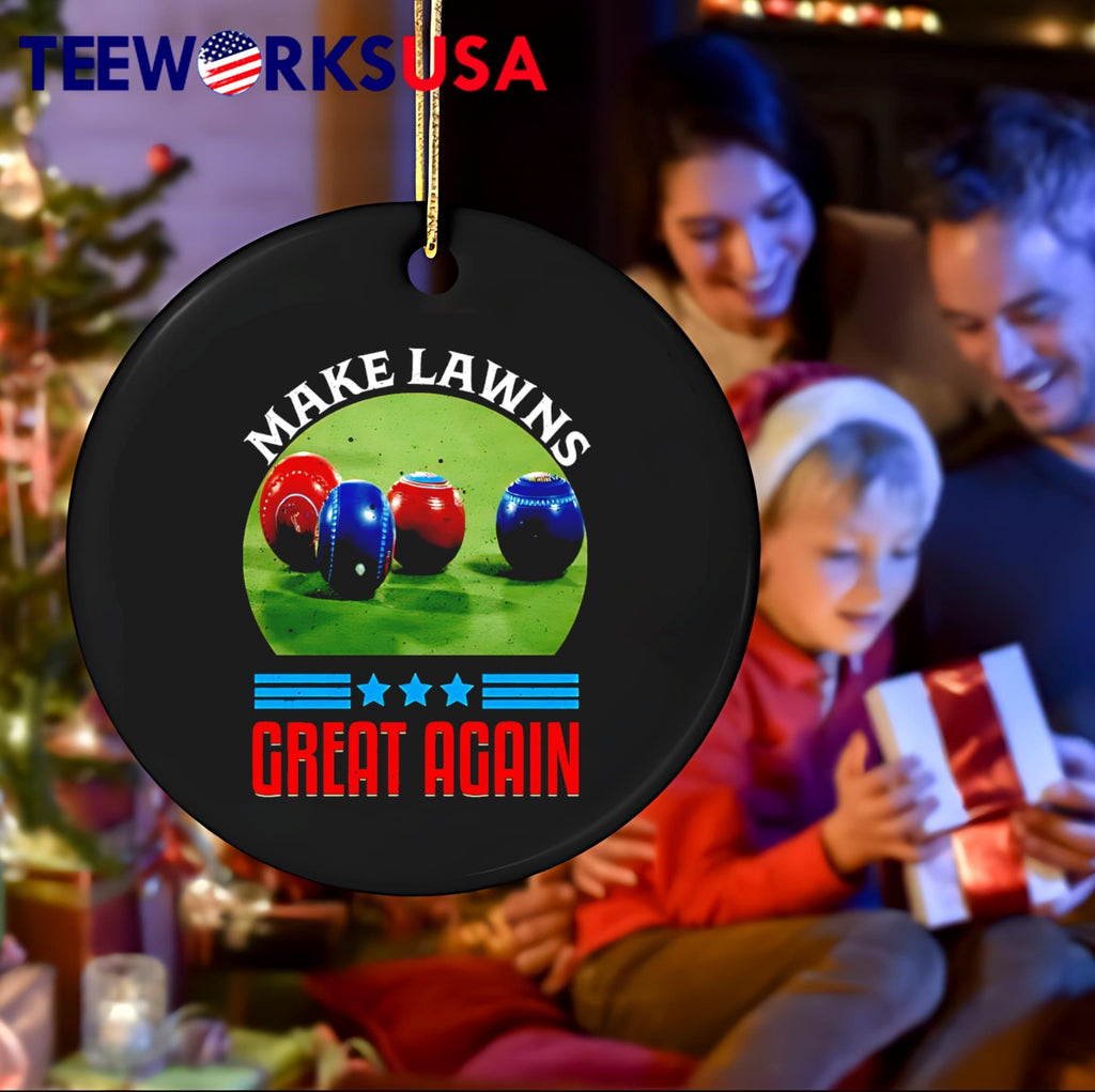 Make lawns great again Lawn Bowls - Adult & Kids T-Shirts, Sweatshirts & Hoodies apparel design preview 4