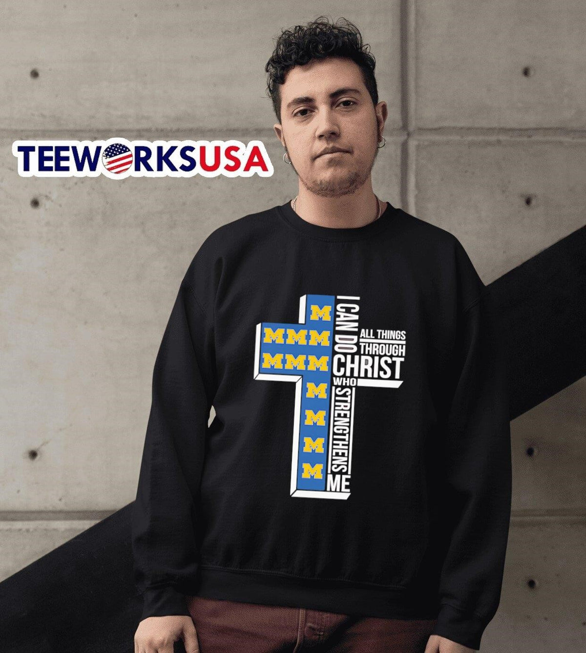 I can do all things through Christ who strengthens me - Adult & Kids T-Shirts, Sweatshirts & Hoodies apparel design preview 6