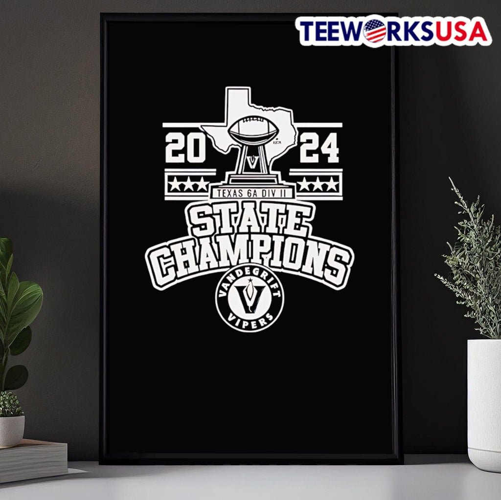 Vandegrift Vipers 2024 6A II State Champions - Adult & Kids T-Shirts, Sweatshirts & Hoodies apparel design preview 5