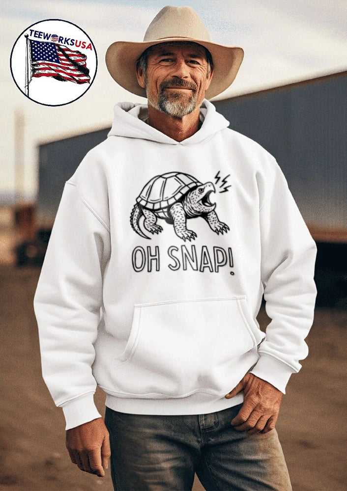 Turtle Oh Snap - Adult & Kids T-Shirts, Sweatshirts & Hoodies apparel design preview 3