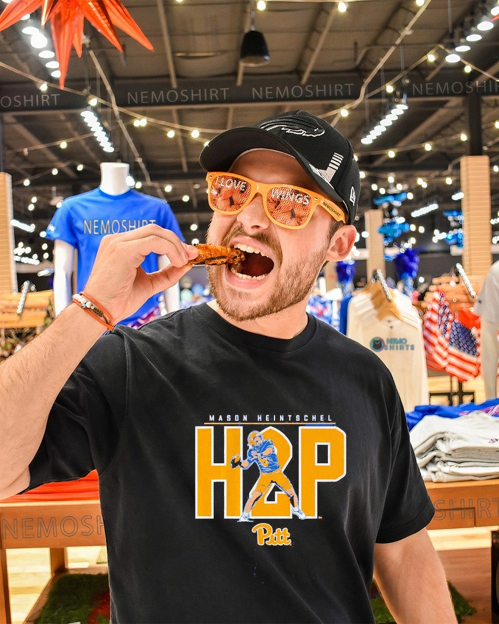 H2P Mason Heintschel Pittsburgh Panthers football - Adult & Kids T-Shirts, Sweatshirts & Hoodies apparel design preview 1