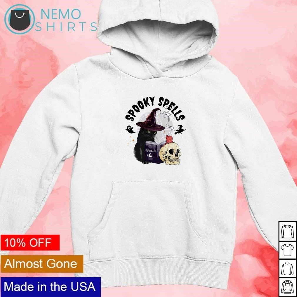 Haloween spooky cat spells - Adult & Kids T-Shirts, Sweatshirts & Hoodies apparel design preview 2