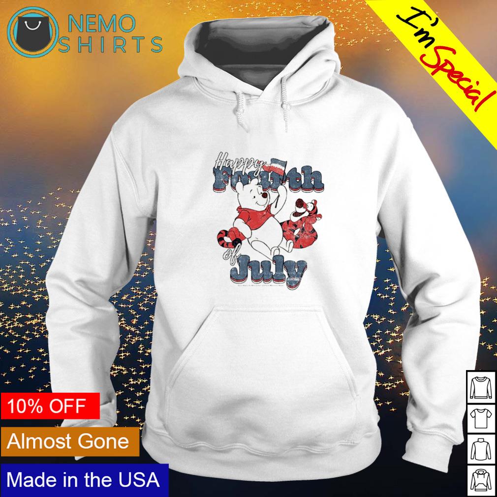 Winnie The Pooh happy 4th of July - Adult & Kids T-Shirts, Sweatshirts & Hoodies apparel design preview 2