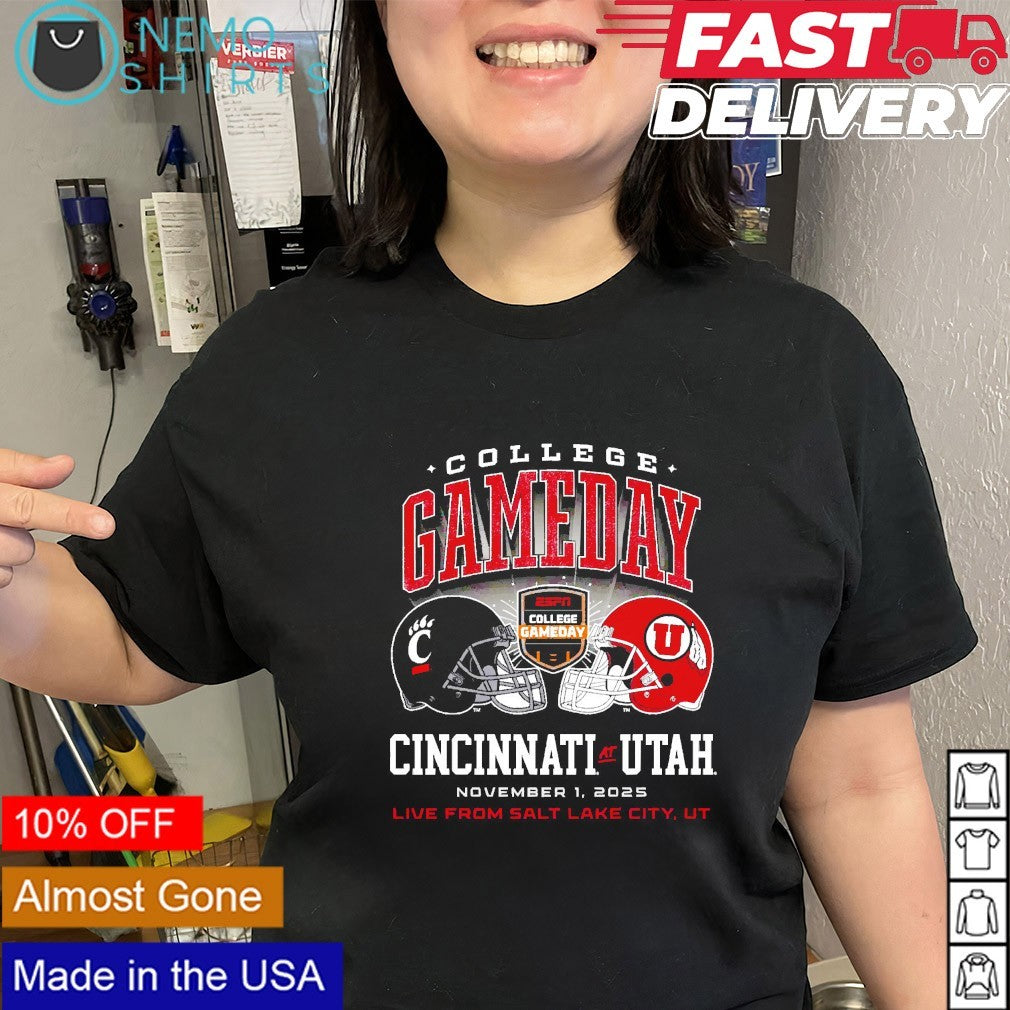 College gameday Cincinnati Bearcats vs Utah Utes 2025 - Adult & Kids T-Shirts, Sweatshirts & Hoodies apparel design preview 3