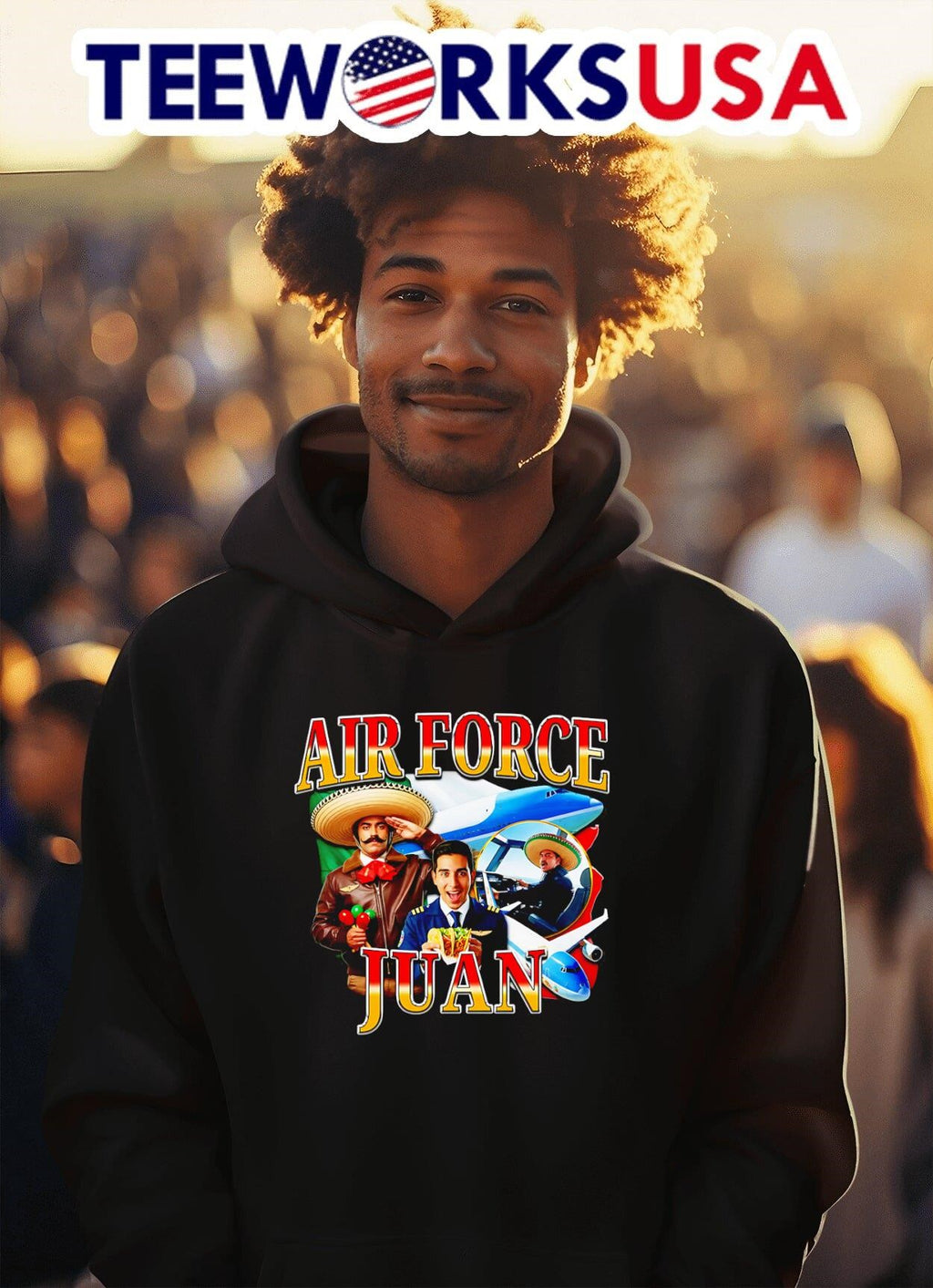 Air force juan funny - Adult & Kids T-Shirts, Sweatshirts & Hoodies apparel design preview 2