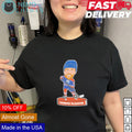 Connor McDavid Edmonton Oilers player bobblehead - Adult & Kids T-Shirts, Sweatshirts & Hoodies apparel design preview 1