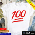 100 one hundred emoji - Adult & Kids T-Shirts, Sweatshirts & Hoodies apparel design preview 1