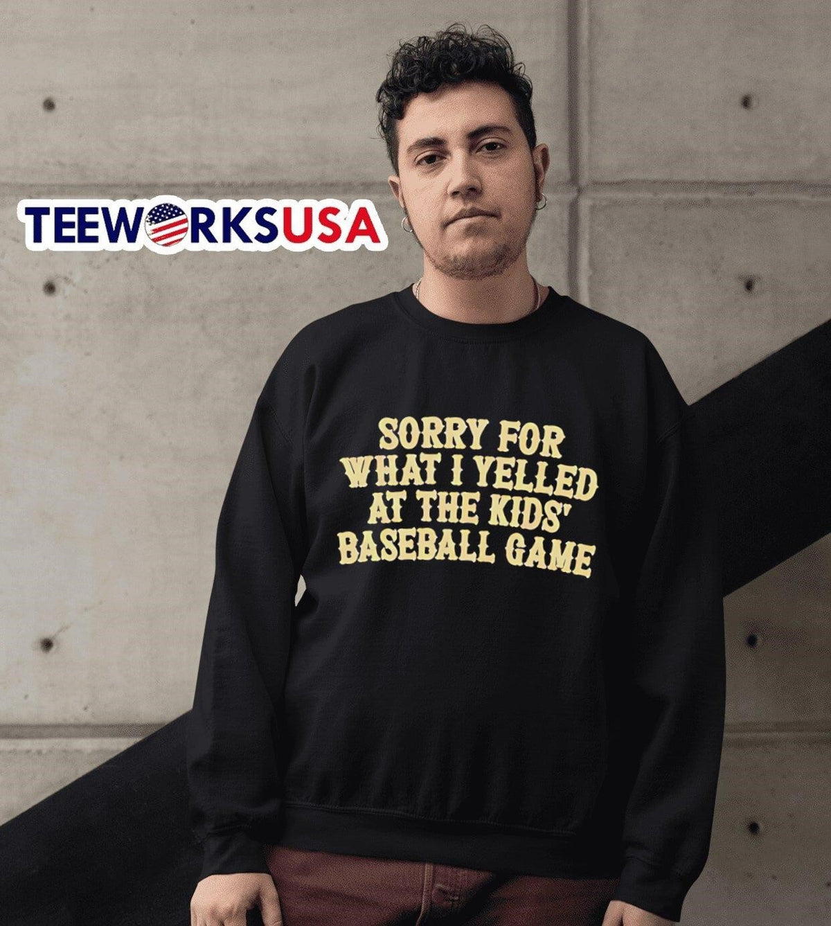 Sorry for what I yelled at the kids baseball game - Adult & Kids T-Shirts, Sweatshirts & Hoodies apparel design preview 6