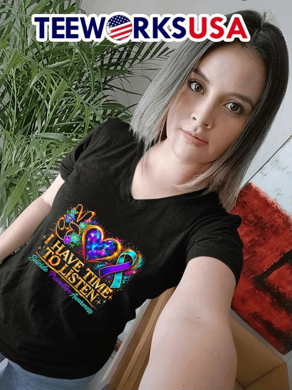 I Have Time To Listen Suicide Prevention Awareness - Adult & Kids T-Shirts, Sweatshirts & Hoodies apparel design preview 7