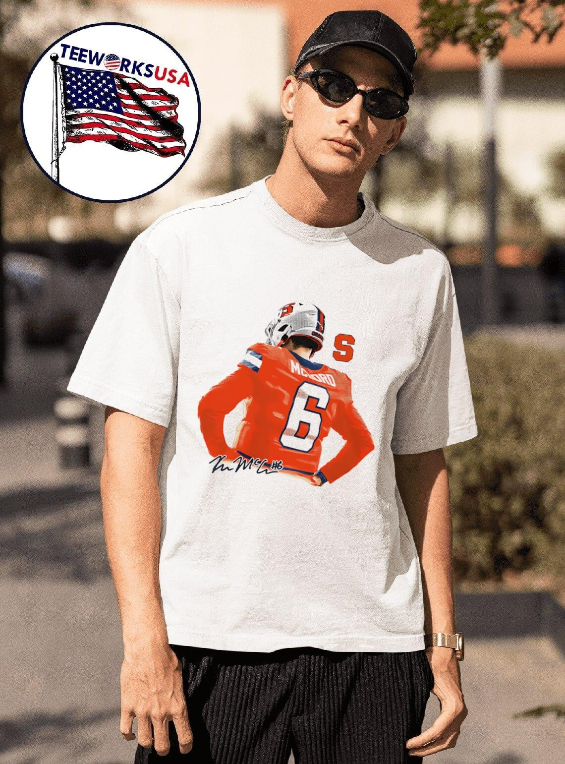 Kyle McCord Syracuse Orange portrait - Adult & Kids T-Shirts, Sweatshirts & Hoodies apparel design preview 1