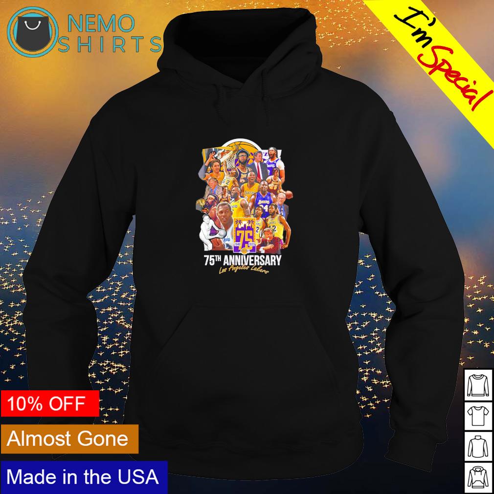Los Angeles Lakers 75th anniversary 1948 2023 all - Adult & Kids T-Shirts, Sweatshirts & Hoodies apparel design preview 2