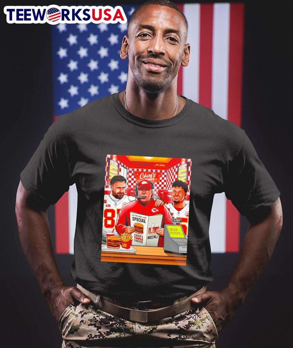Hungry for the three-peat Kansas City Chiefs - Adult & Kids T-Shirts, Sweatshirts & Hoodies apparel design preview 1