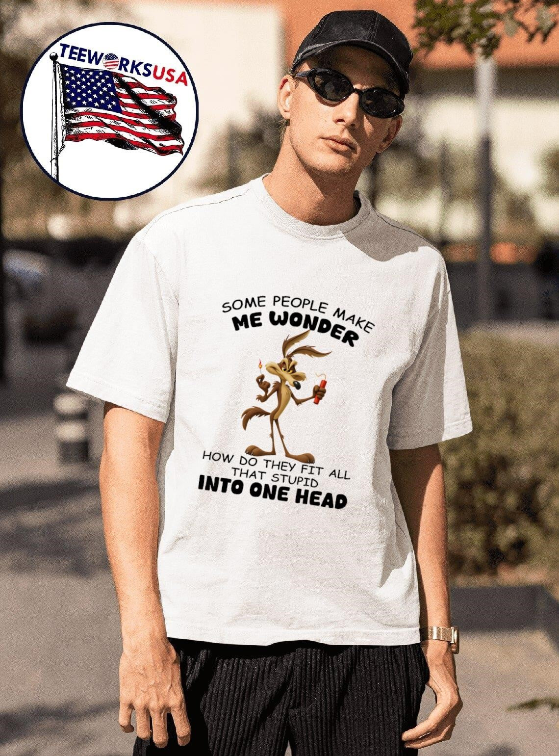 Ralph Wolf some people make me wonder how do they fit - Adult & Kids T-Shirts, Sweatshirts & Hoodies apparel design preview 1