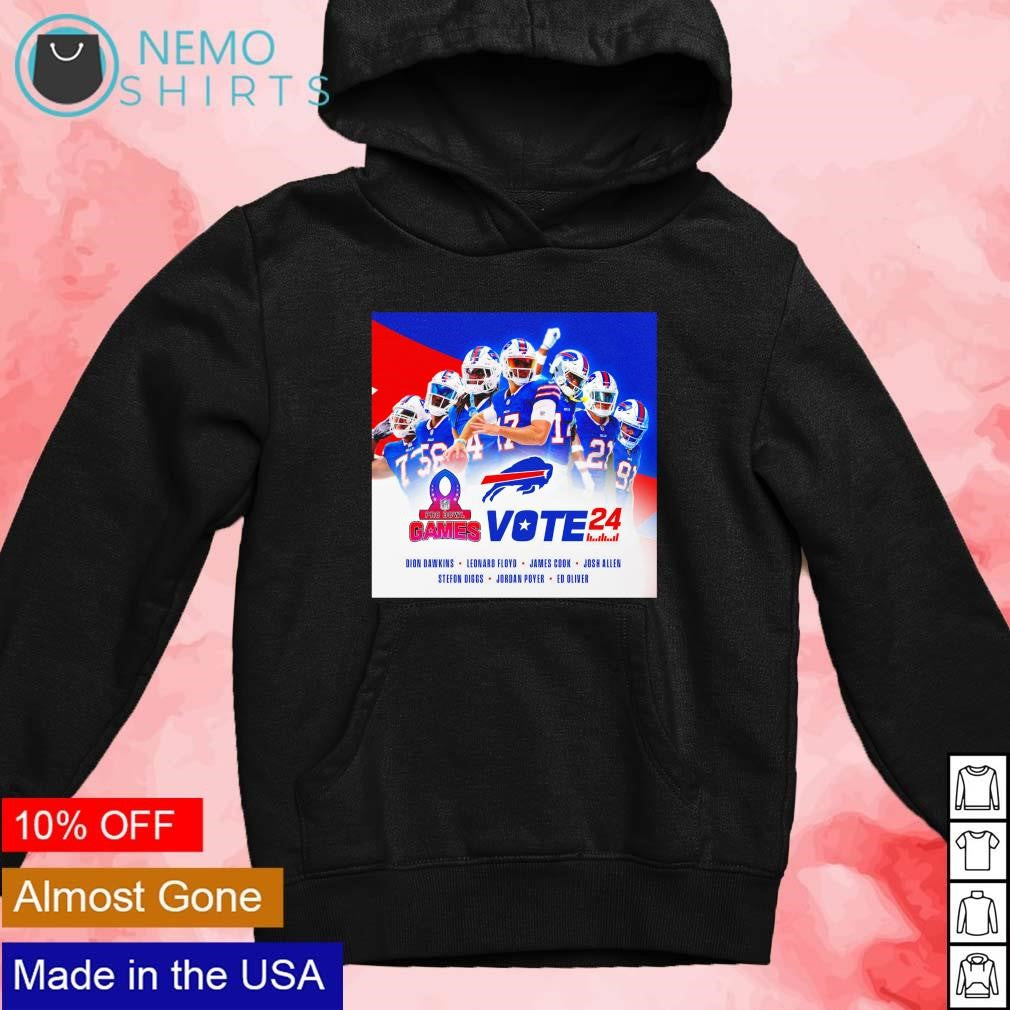 Buffalo Bills vote Pro Bowl Games 2024 - Adult & Kids T-Shirts, Sweatshirts & Hoodies apparel design preview 4