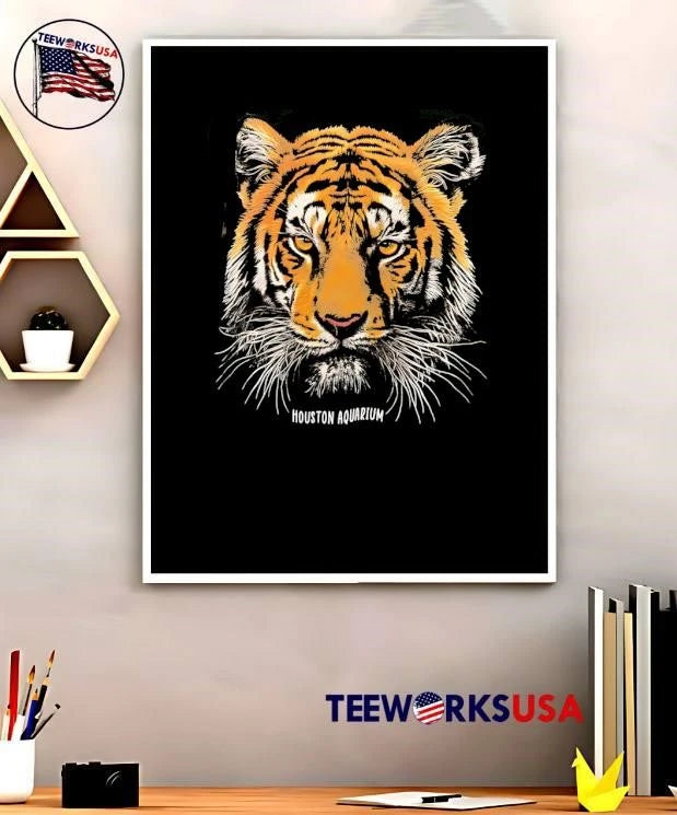 Houston Aquarium Tiger Face - Adult & Kids T-Shirts, Sweatshirts & Hoodies apparel design preview 5