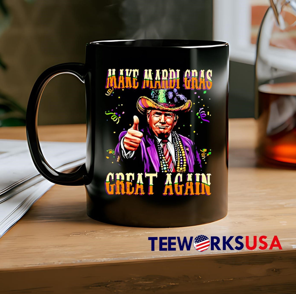 Trump 2025 Make Mardi Gras Great Again - Adult & Kids T-Shirts, Sweatshirts & Hoodies apparel design preview 2