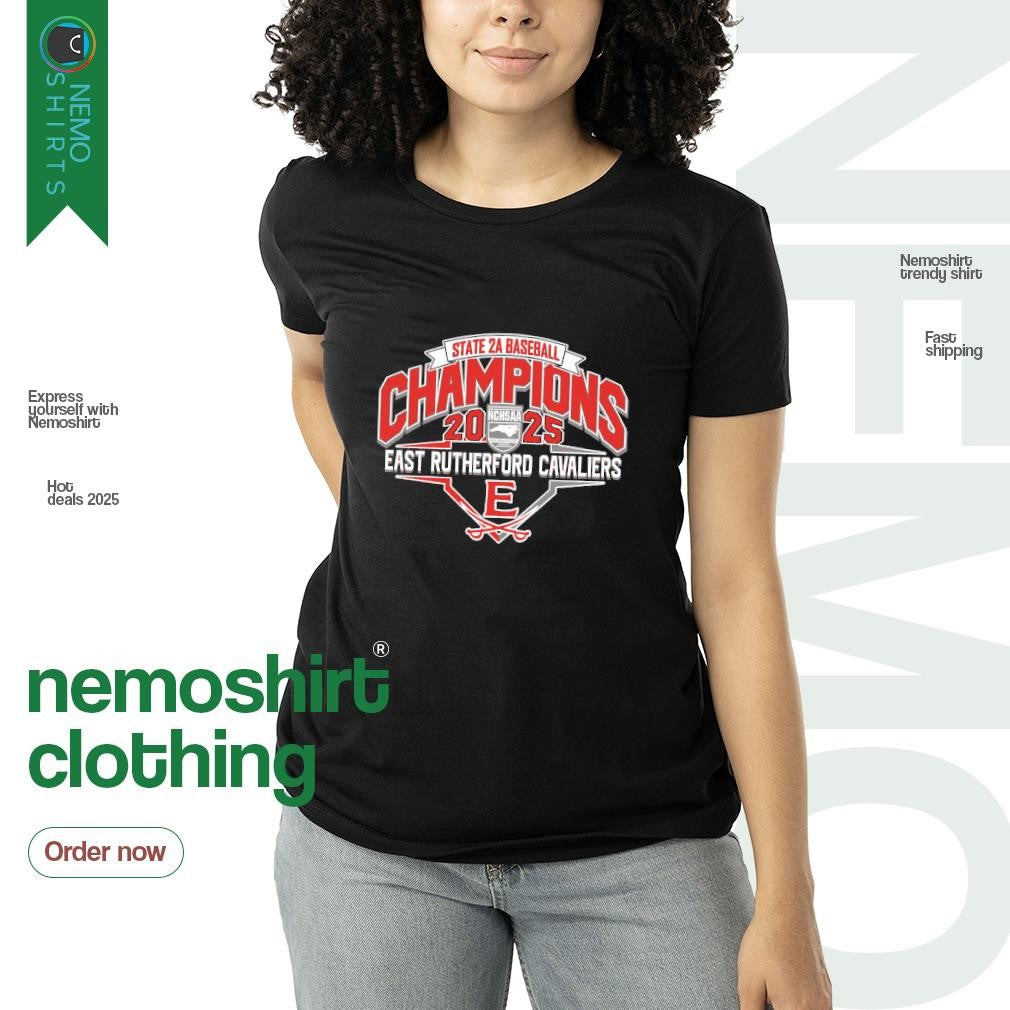 East Rutherford Cavaliers 2025 NCHSAA State 2A - Adult & Kids T-Shirts, Sweatshirts & Hoodies apparel design preview 3