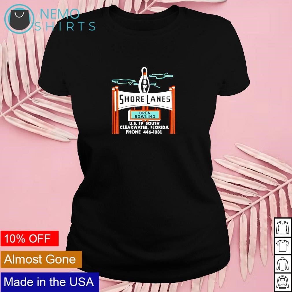 Shore Lanes open bowling Clearwater FL vintage alley - Adult & Kids T-Shirts, Sweatshirts & Hoodies apparel design preview 4