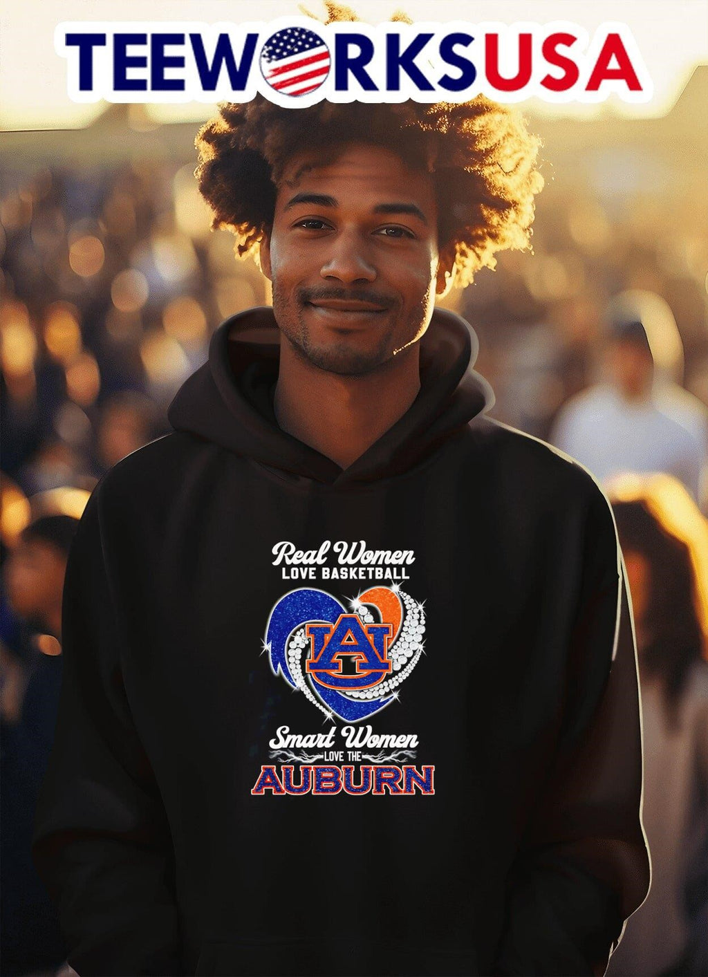 Real women love basketball smart the Auburn diamond - Adult & Kids T-Shirts, Sweatshirts & Hoodies apparel design preview 2