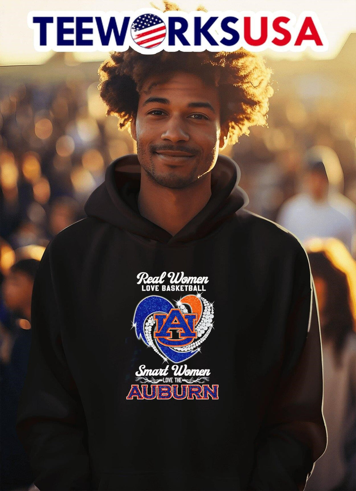 Real women love basketball smart the Auburn diamond - Adult & Kids T-Shirts, Sweatshirts & Hoodies apparel design preview 2