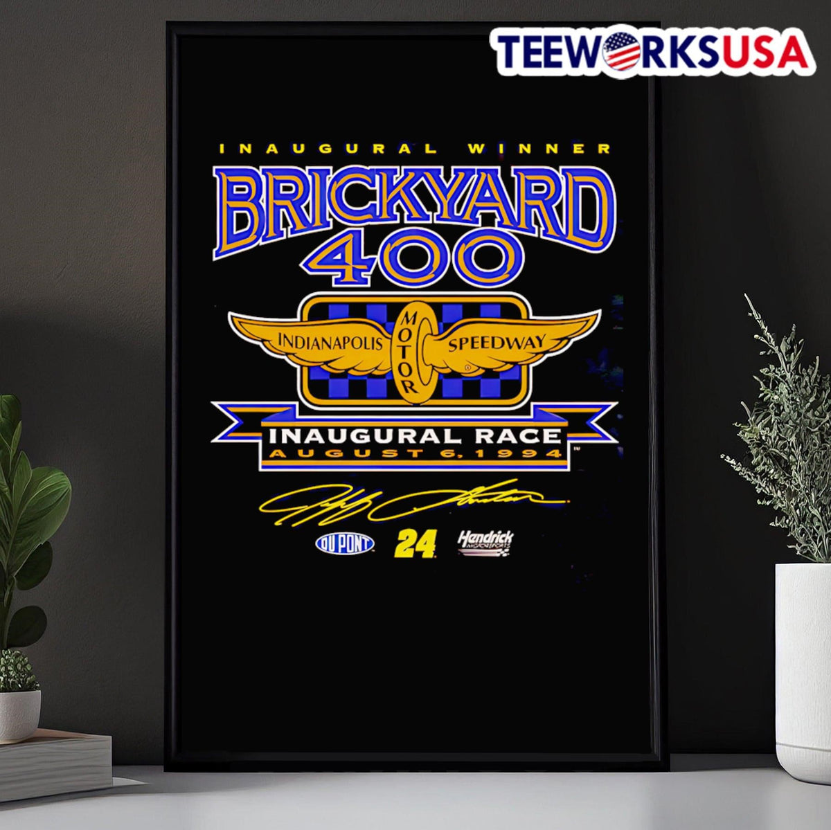 1994 Brickyard 400 Jeff Gordon retro - Adult & Kids T-Shirts, Sweatshirts & Hoodies apparel design preview 5