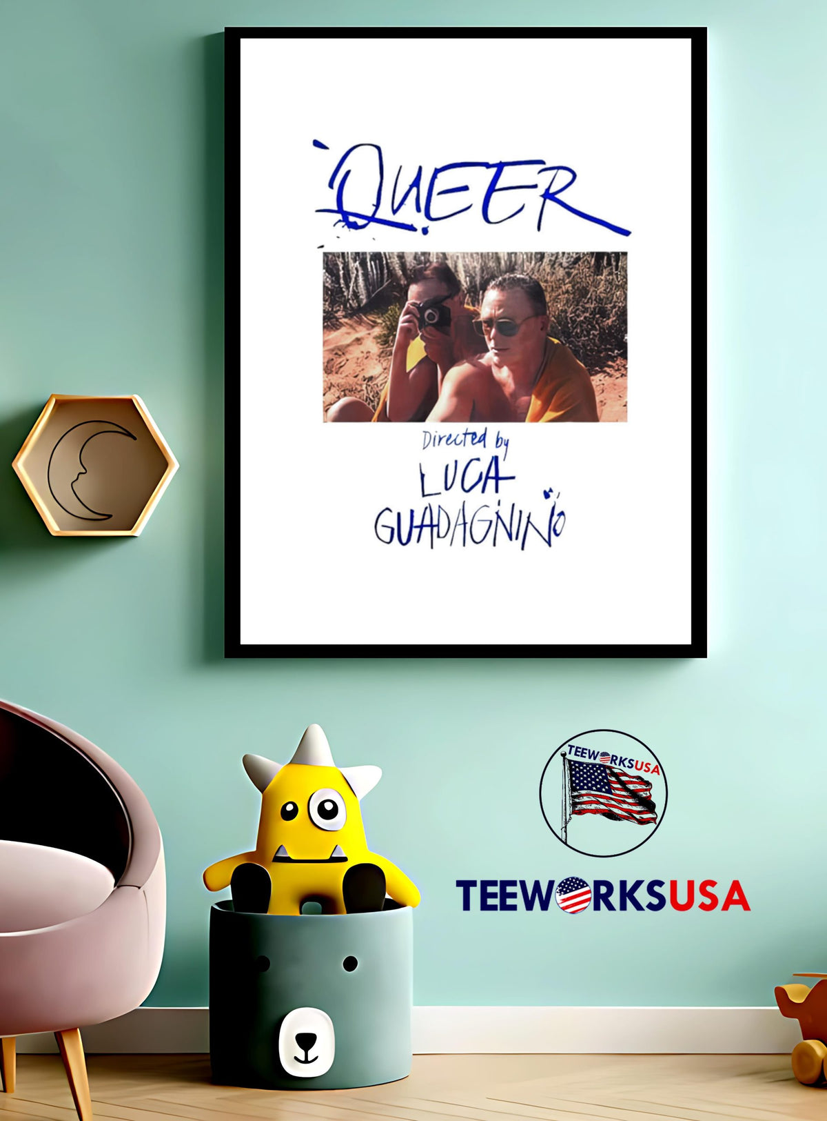 Queer Directed By Luca Guadagnino Photo - Adult & Kids T-Shirts, Sweatshirts & Hoodies apparel design preview 4