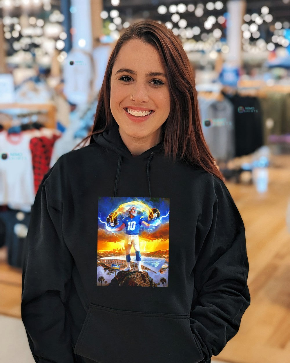 Feel the thunder Los Angeles Chargers vs Pittsburgh - Adult & Kids T-Shirts, Sweatshirts & Hoodies apparel design preview 5