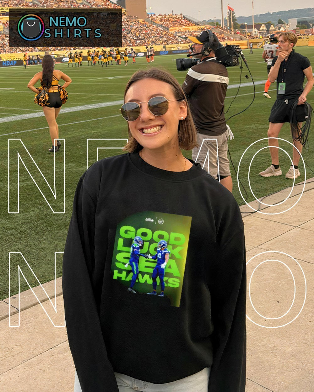Good luck Seattle Seahawks Levi's Stadium player - Adult & Kids T-Shirts, Sweatshirts & Hoodies apparel design preview 4