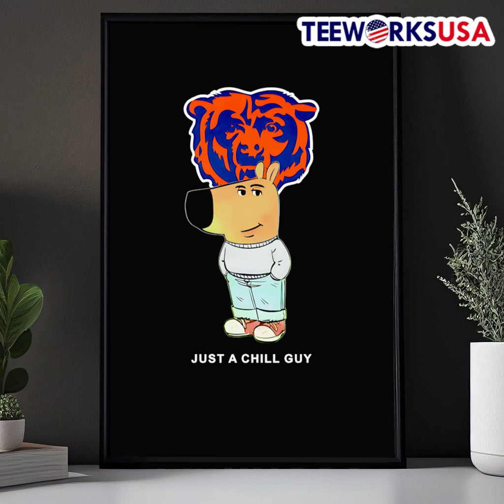 Just a Chill Guy Chicago Bears - Adult & Kids T-Shirts, Sweatshirts & Hoodies apparel design preview 5