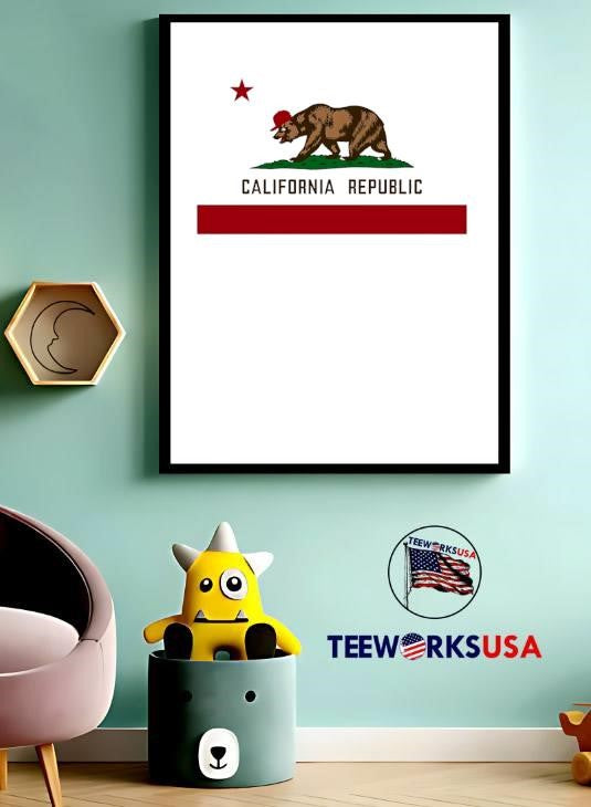 California Republic MAGA Bear - Adult & Kids T-Shirts, Sweatshirts & Hoodies apparel design preview 3