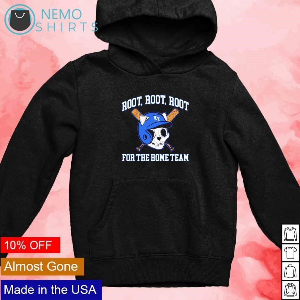Kentucky skeleton cat bats root for the home team - Adult & Kids T-Shirts, Sweatshirts & Hoodies apparel design preview 2