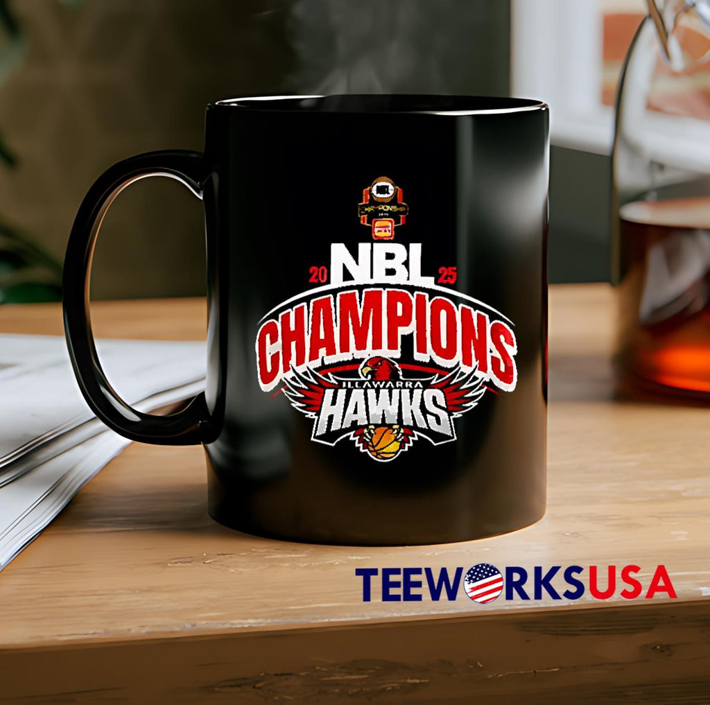 Illawarra Hawks NBL 2025 Champions - Adult & Kids T-Shirts, Sweatshirts & Hoodies apparel design preview 2