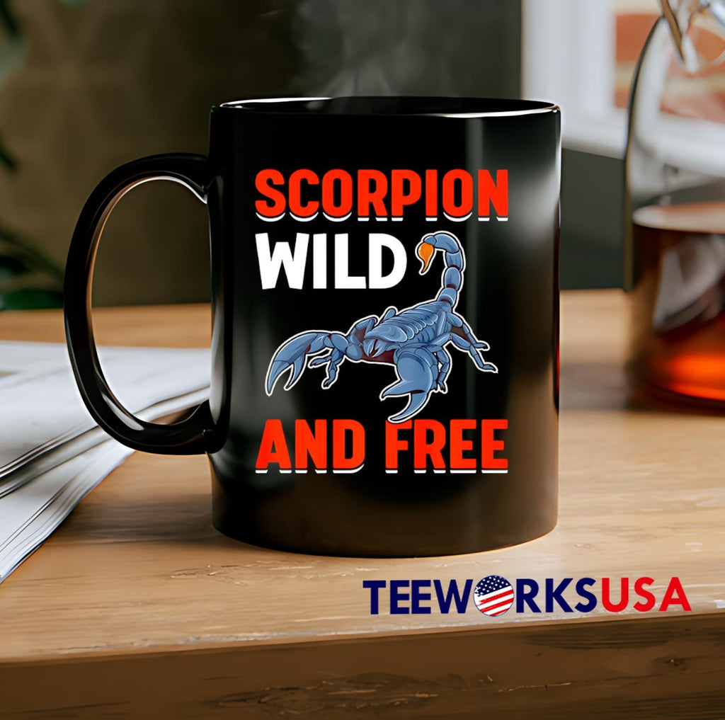 Scorpion Wild And Free - Adult & Kids T-Shirts, Sweatshirts & Hoodies apparel design preview 2