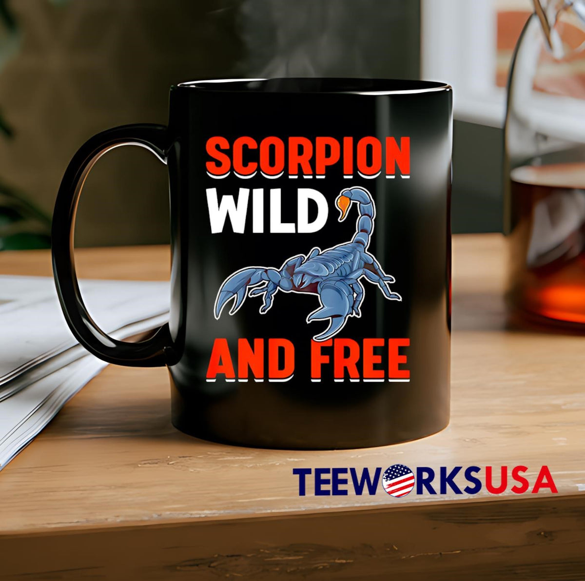 Scorpion Wild And Free - Adult & Kids T-Shirts, Sweatshirts & Hoodies apparel design preview 2