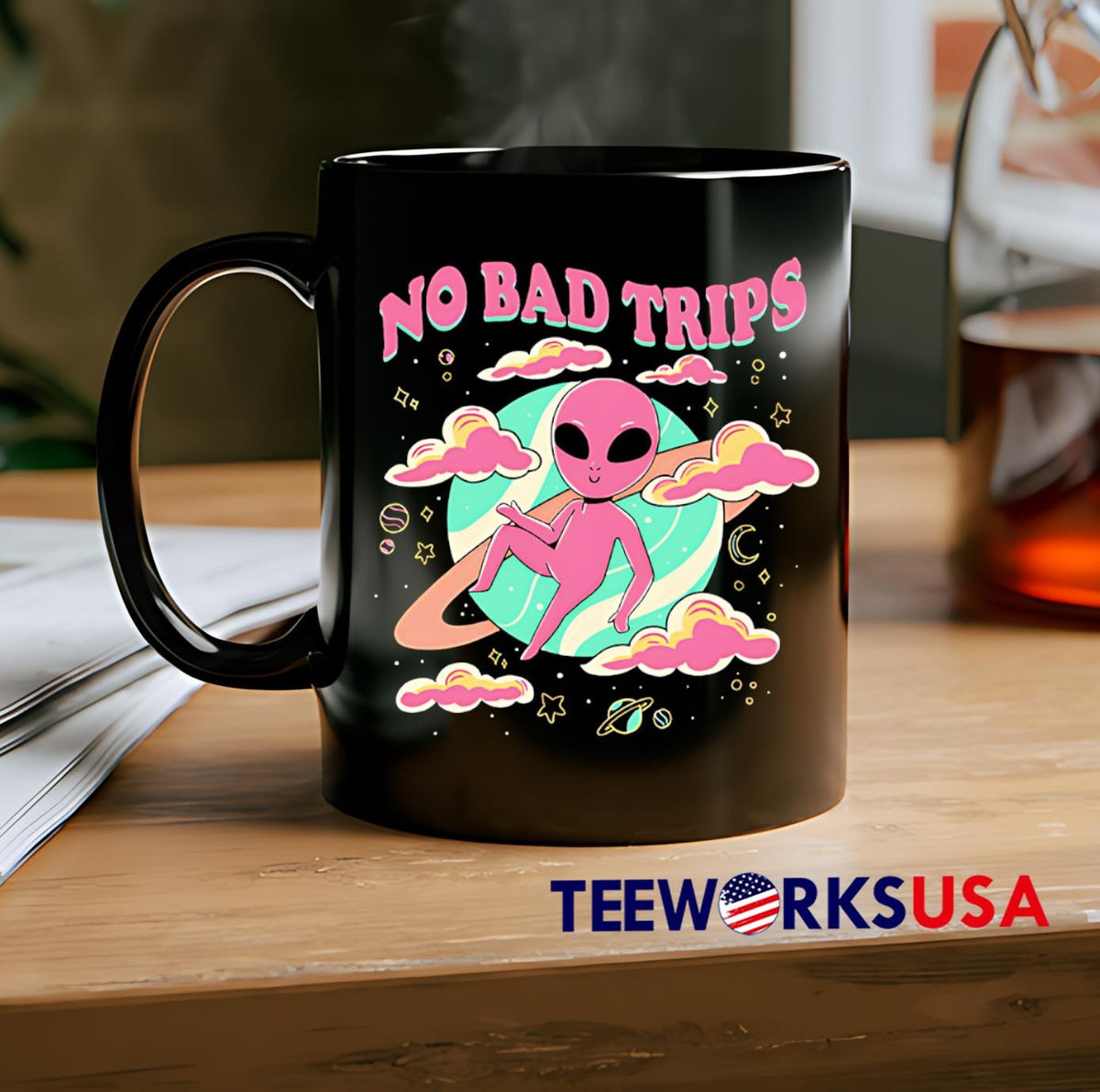 No bad trips Alien - Adult & Kids T-Shirts, Sweatshirts & Hoodies apparel design preview 2