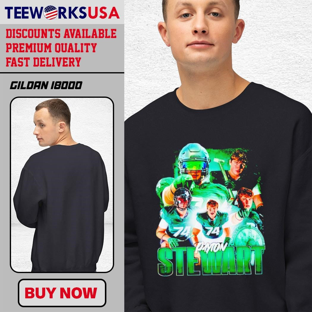 74 Payton Stewart Michigan State Spartans trends - Adult & Kids T-Shirts, Sweatshirts & Hoodies apparel design preview 3